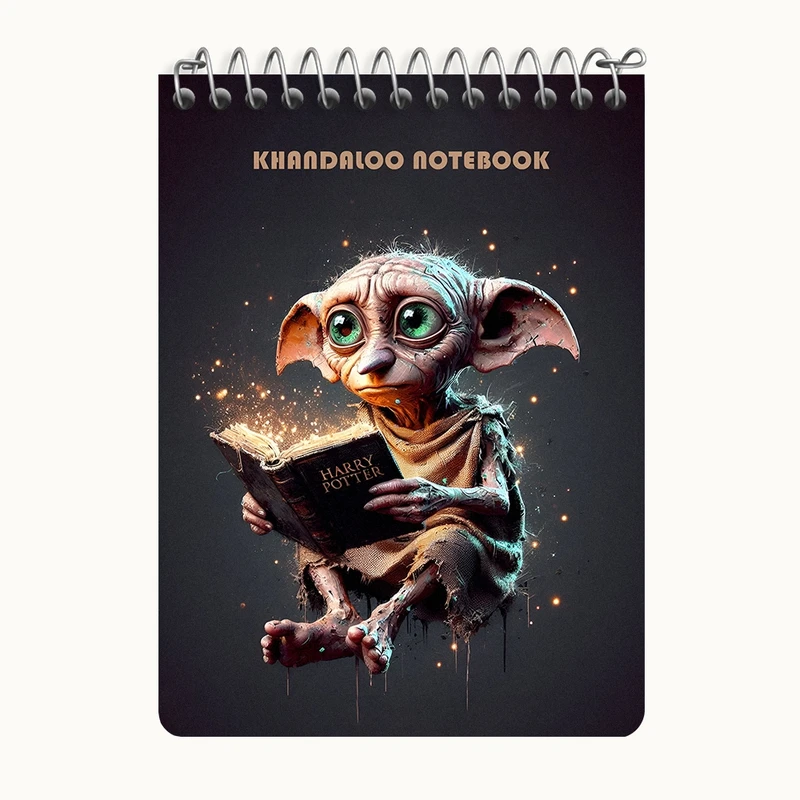 دفتر یادداشت 50 برگ خندالو طرح دابی هری پاتر (Harry Potter) کد N6348