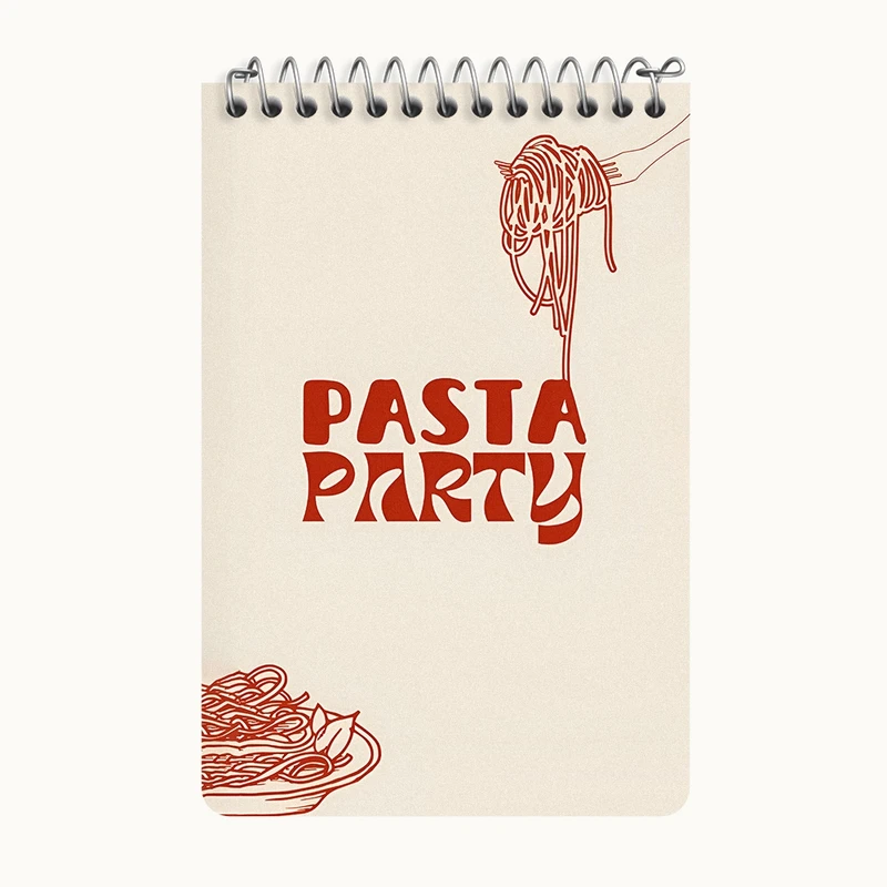 دفتر یادداشت 50 برگ خندالو طرح پاستا (Pasta) کد F14147