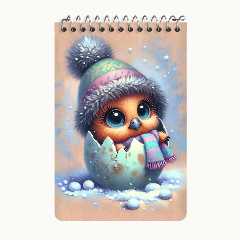 دفتر یادداشت 50 برگ خندالو طرح جوجه بامزه کد F7113