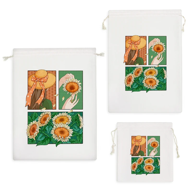 نظم دهنده خندالو مدل دختر و گل آفتابگردان کد H115 مجموعه 3 عددی