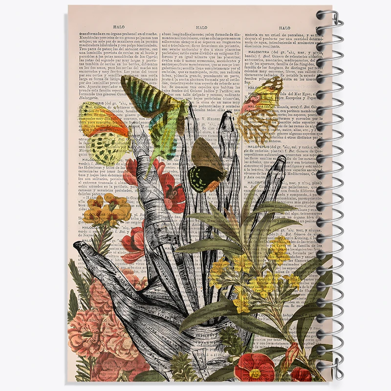 دفتر نقاشی 50 برگ خندالو طرح آناتومی دست (Hand Anatomy) کد F14037