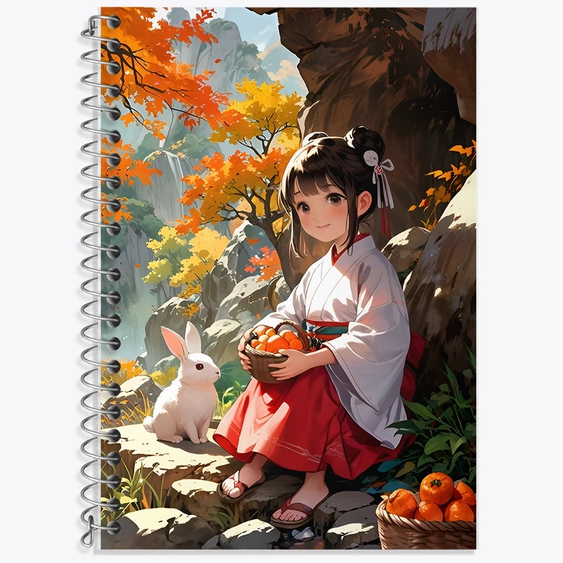 دفتر لغت 50 برگ خندالو طرح دختر ژاپنی کد F12606