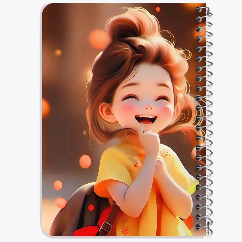 دفتر یادداشت 50 برگ خندالو طرح دخترانه کد N3407