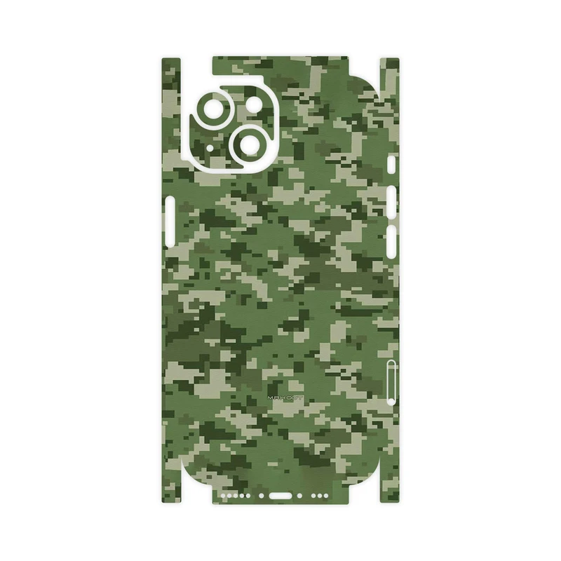برچسب پوششی ماهوت مدل Army_Green_Pixel-FullSkin مناسب برای گوشی موبایل اپل iPhone 14
