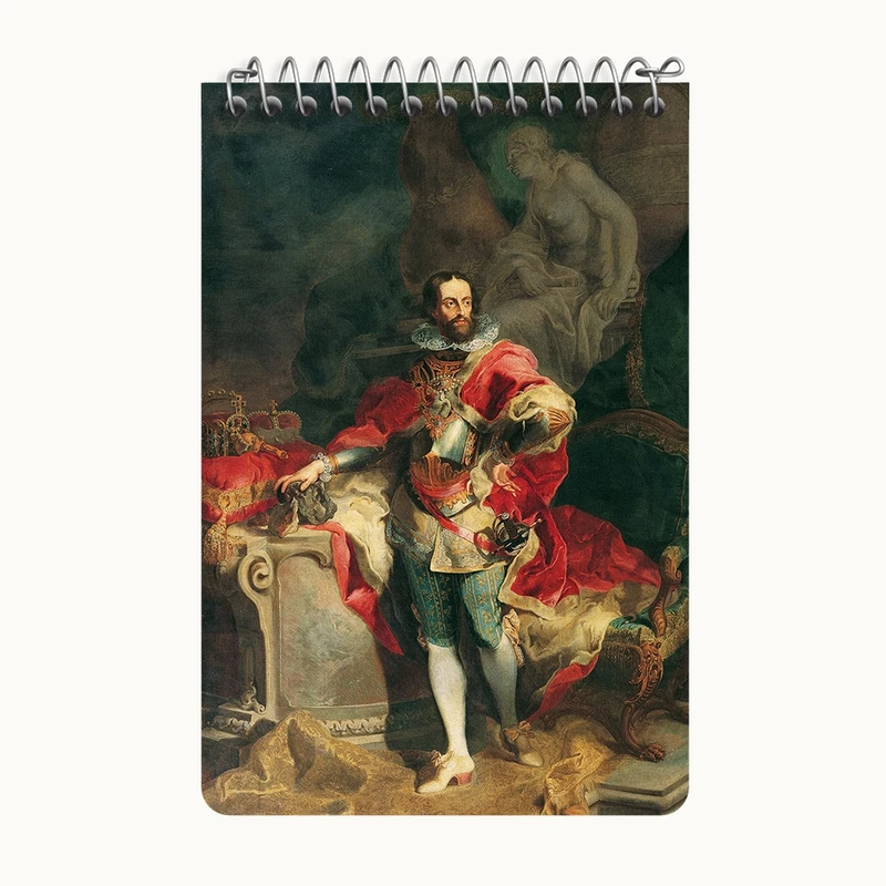 دفتر یادداشت 50 برگ خندالو طرح نقاشی قیصر فردیناند اول اثر فرانتس آنتون پالکو کد F12449