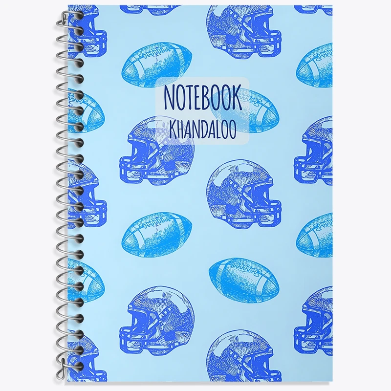 دفتر لغت 50 برگ خندالو طرح پترن ورزشی کد N7640