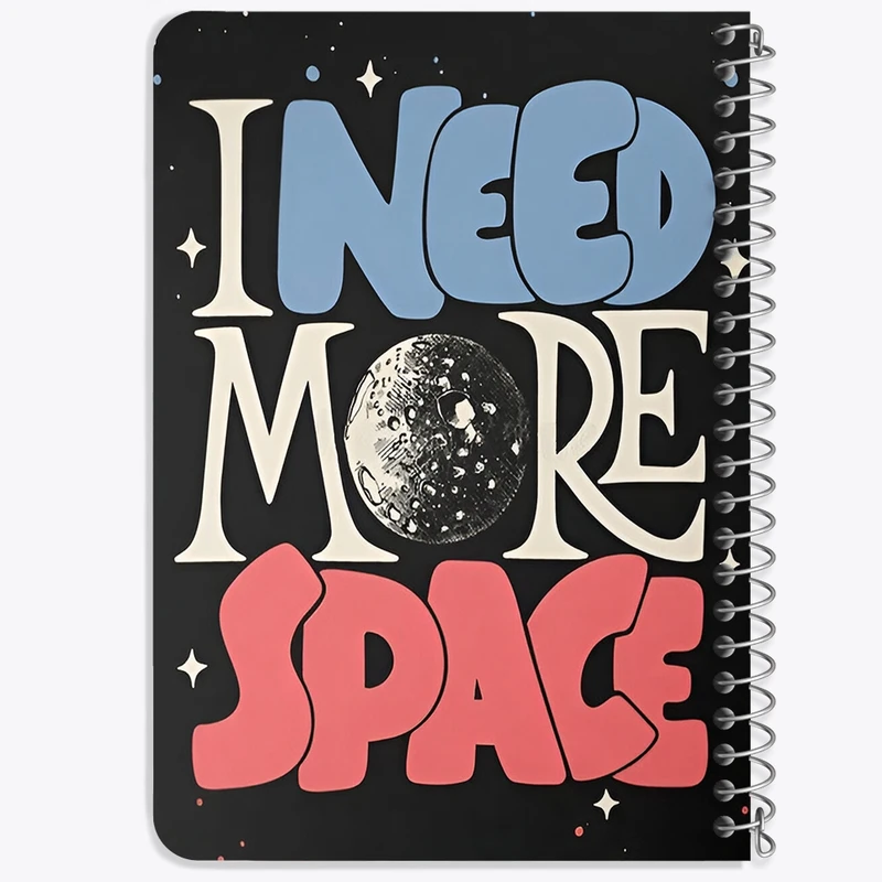دفتر یادداشت 50 برگ خندالو طرح I Need More Space کد F10100