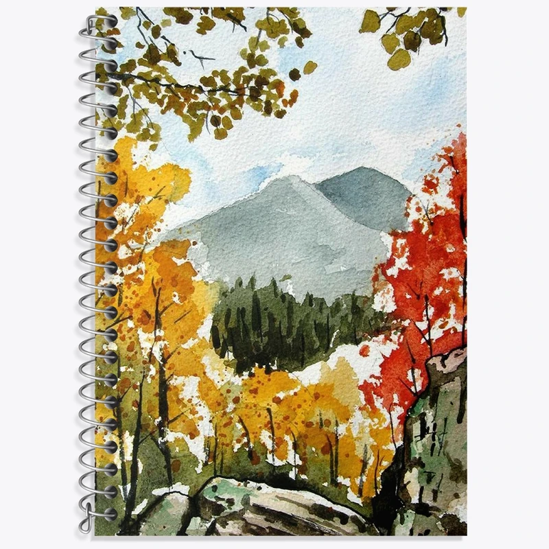 دفتر لغت 50 برگ خندالو طرح منظره کد N9388