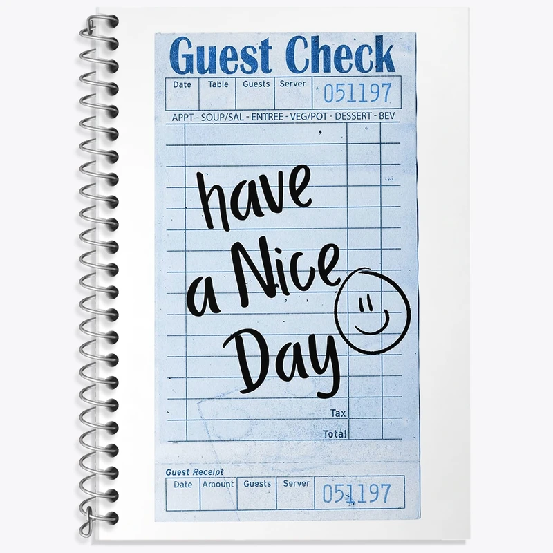 دفتر زبان 50 برگ خندالو مدل سه خط طرح Have A Nice Day کد F11901