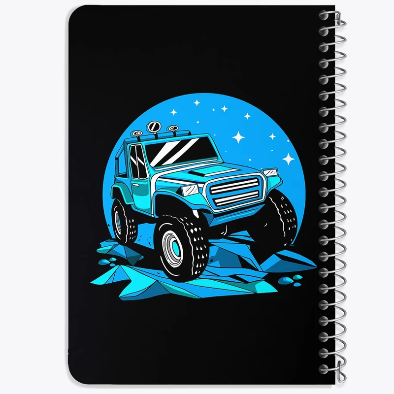 دفتر یادداشت 50 برگ خندالو طرح آفرود Off Road کد 26298