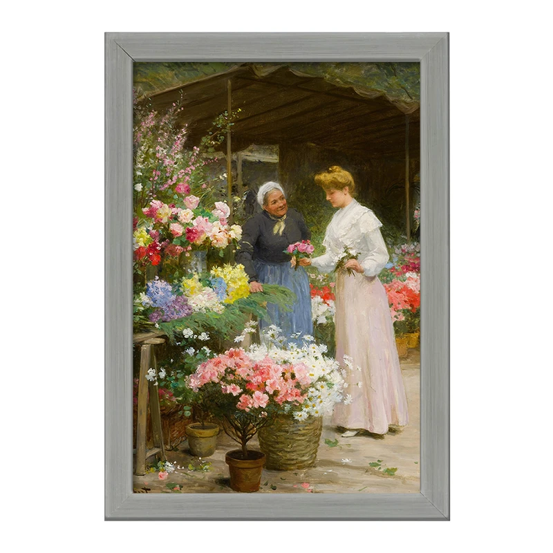 تابلو خندالو طرح نقاشی راهپیمایی گل مادلین اثر ویکتور گابریل گیلبرت کد F12246