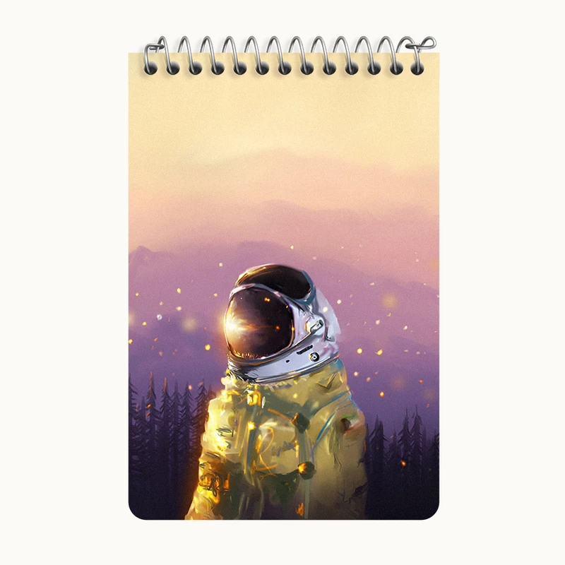 دفتر یادداشت 50 برگ خندالو طرح فضانورد کد F12522