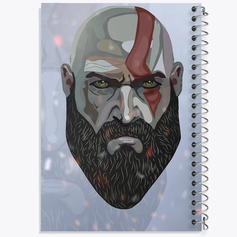 دفتر طراحی 50 برگ خندالو طرح بازی گاد آف وار (God Of War) کد F1134