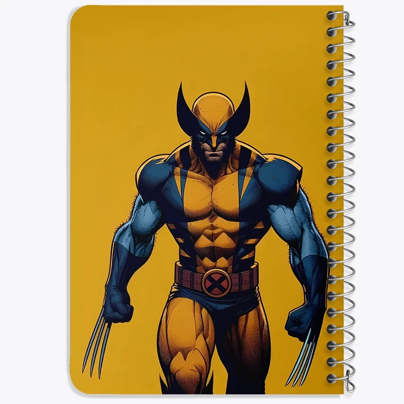 دفتر یادداشت 50 برگ خندالو طرح ولورین (Wolverine) کد N2839