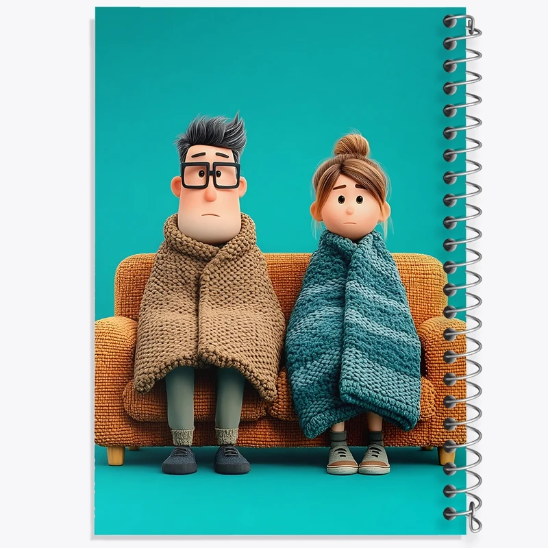 دفتر لیست خرید 50 برگ خندالو طرح آدمک های فانتزی کد N8376