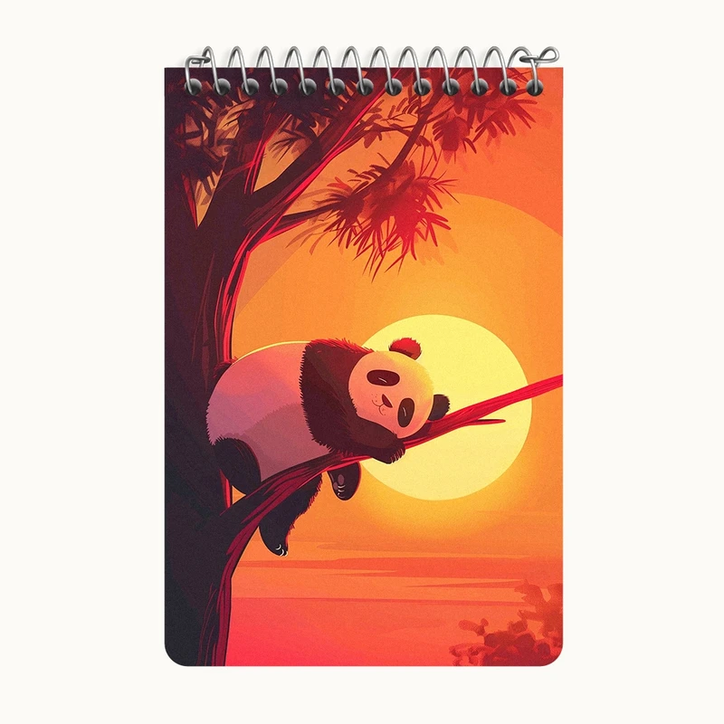 دفتر یادداشت 50 برگ خندالو طرح پاندا خوابالو کد F8348