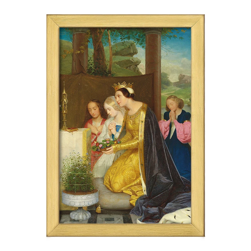 تابلو خندالو طرح نقاشی سنت آملی، رینه دی هونگری اثر پل دلاروش کد F12124