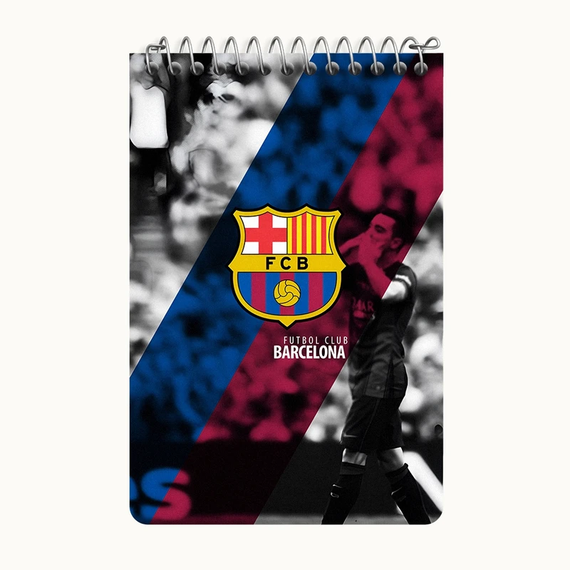 دفتر یادداشت 50 برگ خندالو طرح بارسلونا (Barcelona) کد F6903