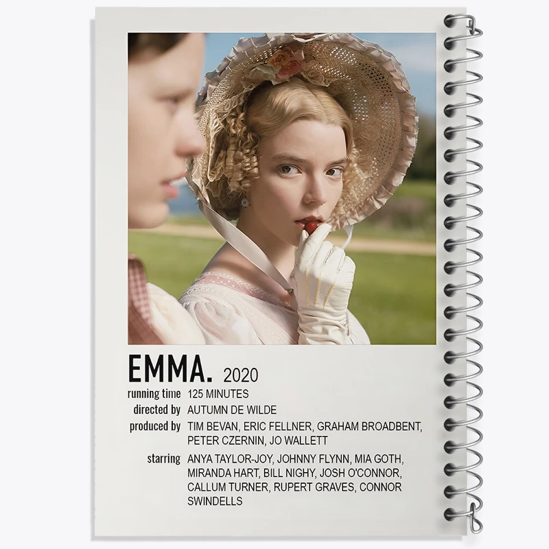 دفتر شطرنجی 50 برگ خندالو طرح اما (Emma) کد F13327