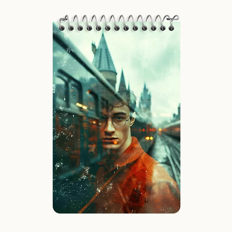 دفتر یادداشت 50 برگ خندالو طرح هری پاتر (Harry Potter) کد F14193