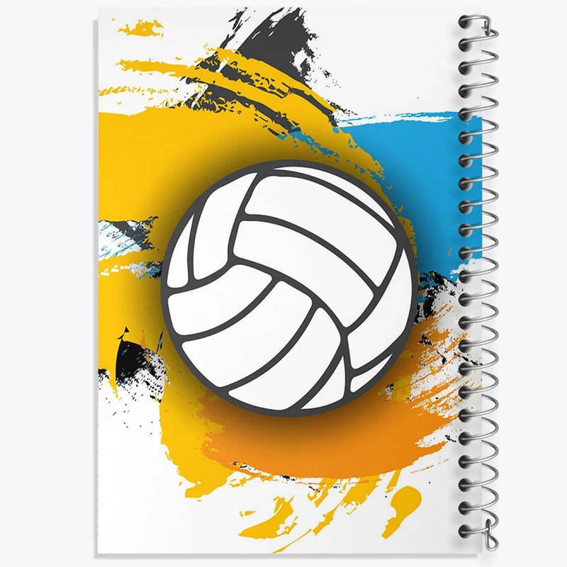 دفتر طراحی 50 برگ خندالو طرح والیبال Volleyball کد 26412