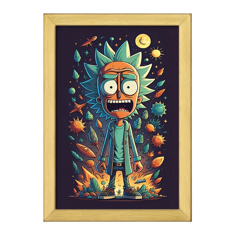 تابلو خندالو طرح ریک و مورتی (Rick and Morty) کد F4007
