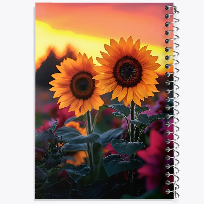 دفتر لیست خرید 50 برگ خندالو طرح گل آفتابگردان کد F11848