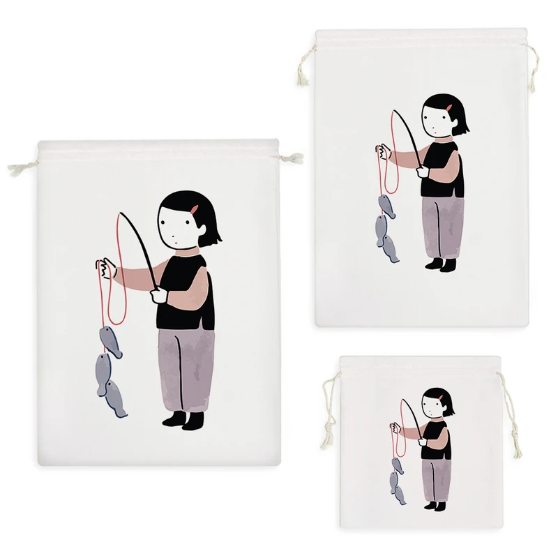 نظم دهنده خندالو مدل دختر ماهی گیر کد 9261 مجموعه 3 عددی