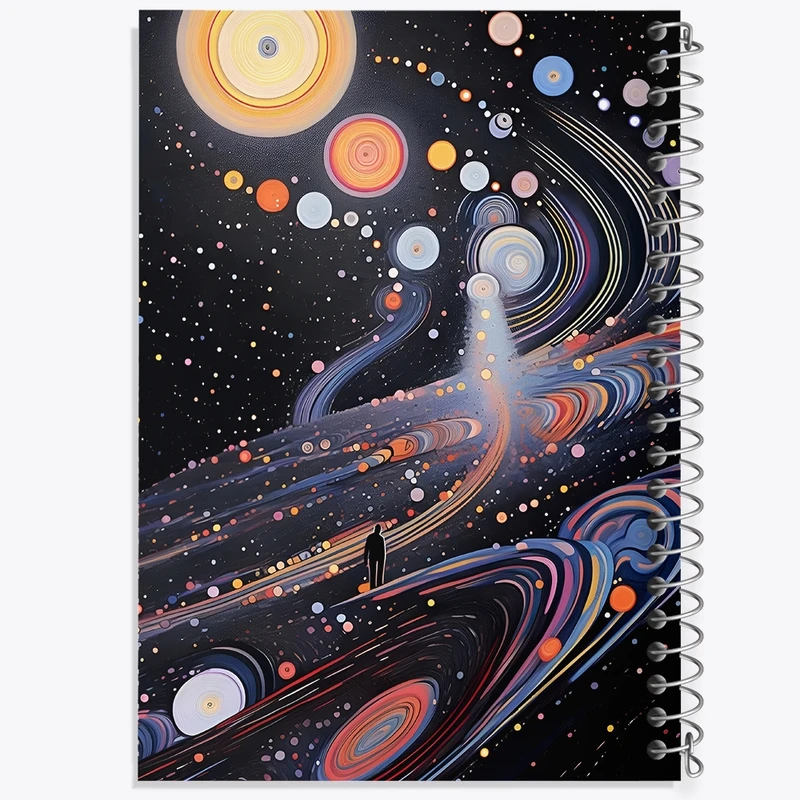 دفتر لیست خرید 50 برگ خندالو طرح کهکشان کد F4569