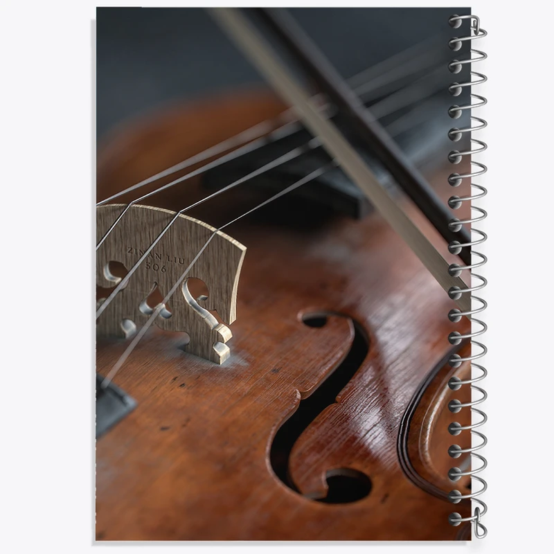 دفتر نقاشی 50 برگ خندالو طرح ویولن (Violin) کد N8061