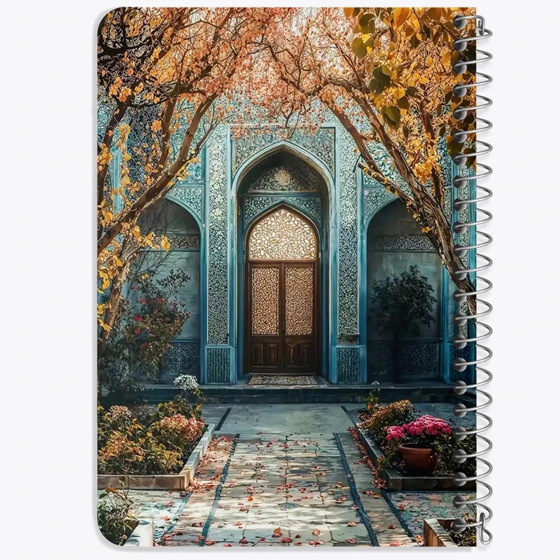 دفتر یادداشت 50 برگ خندالو طرح باغ ایرانی کد F10691
