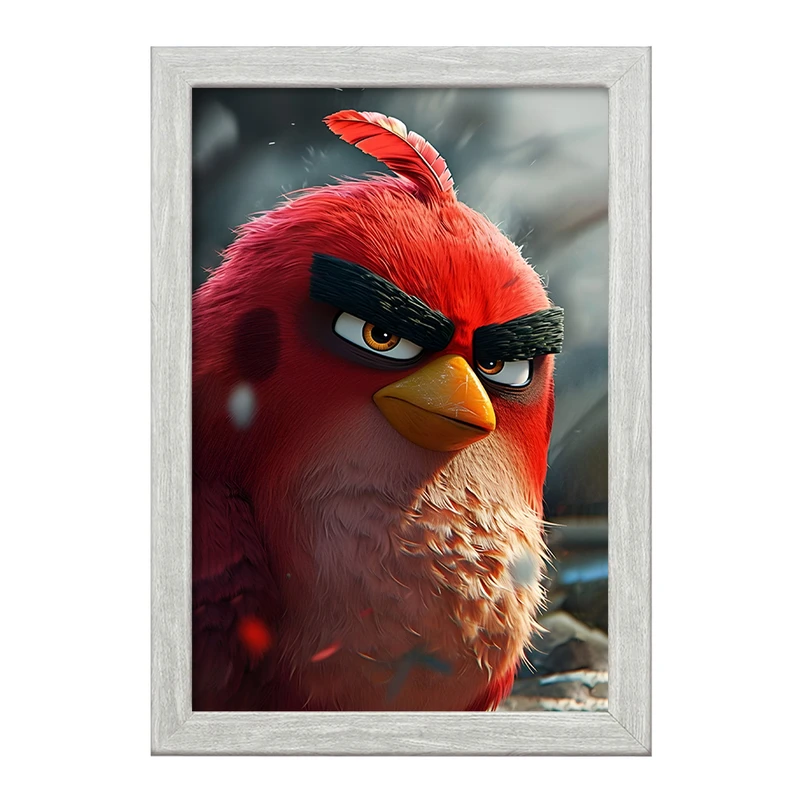 تابلو خندالو طرح پرندگان خشمگین (Angry Birds) کد F7074