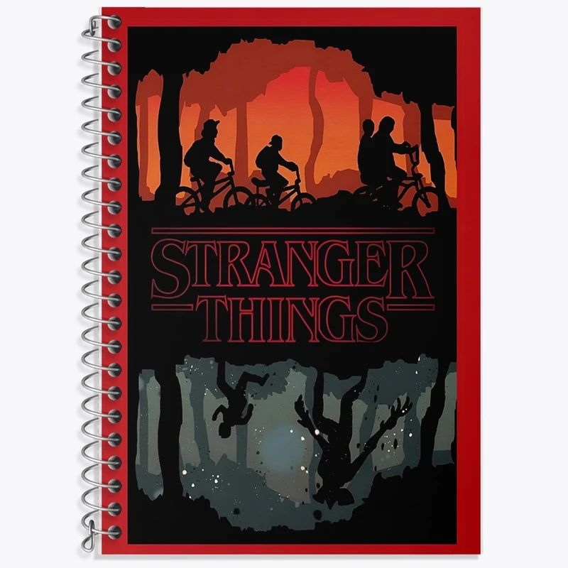 دفتر لغت 50 برگ خندالو طرح استرنجر تینگز (Stranger Things) کد F10171