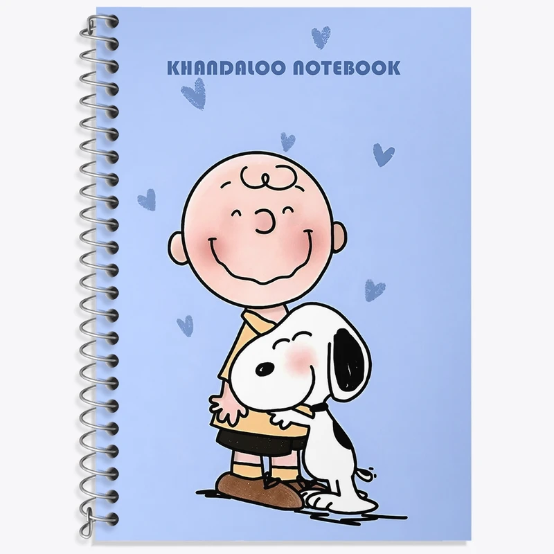 دفتر زبان 50 برگ خندالو مدل سه خط طرح اسنوپی (snoopy) کد N6361