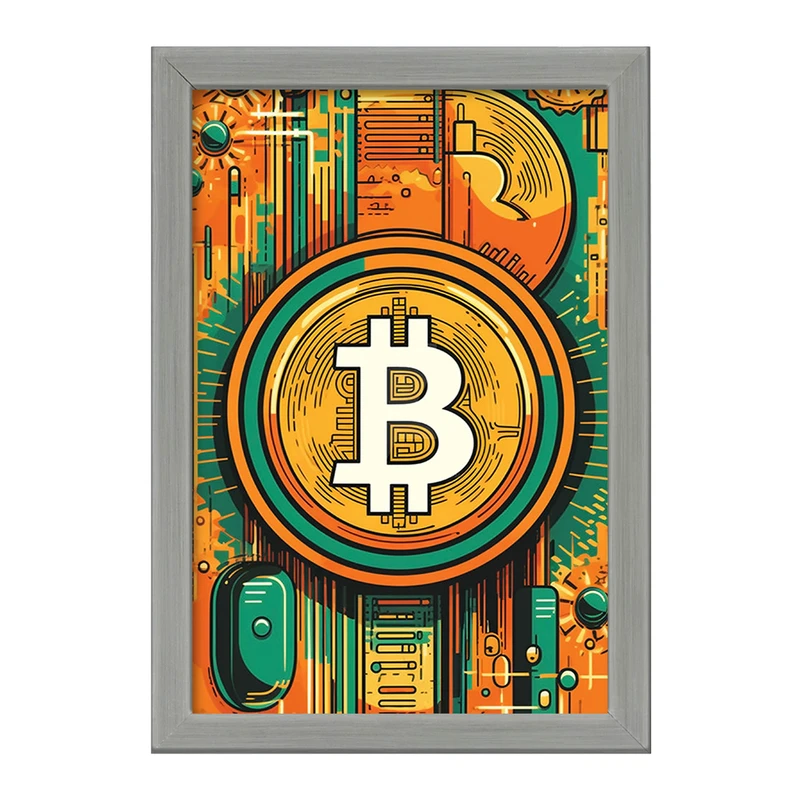 تابلو خندالو طرح بیت کوین (Bitcoin) کد F1641