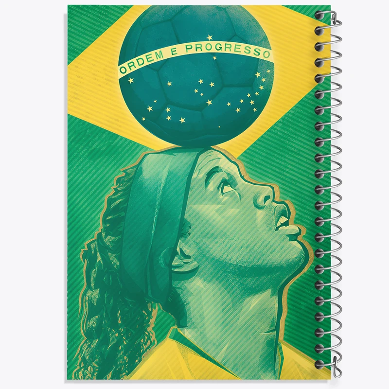 دفتر مشق 50 برگ خندالو طرح (Ronaldinho) رونالدینیو کد N8265