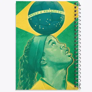 دفتر مشق 100 برگ خندالو طرح (Ronaldinho) رونالدینیو کد N8265