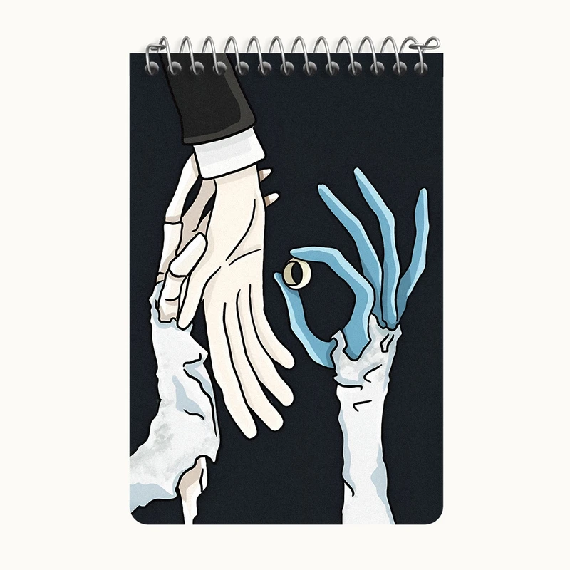 دفتر یادداشت 50 برگ خندالو طرح عروس مردگان (Corpse Bride) کد F6804