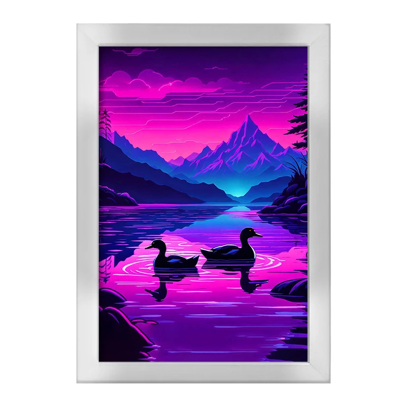 تابلو خندالو طرح منظره غروب کد F2981