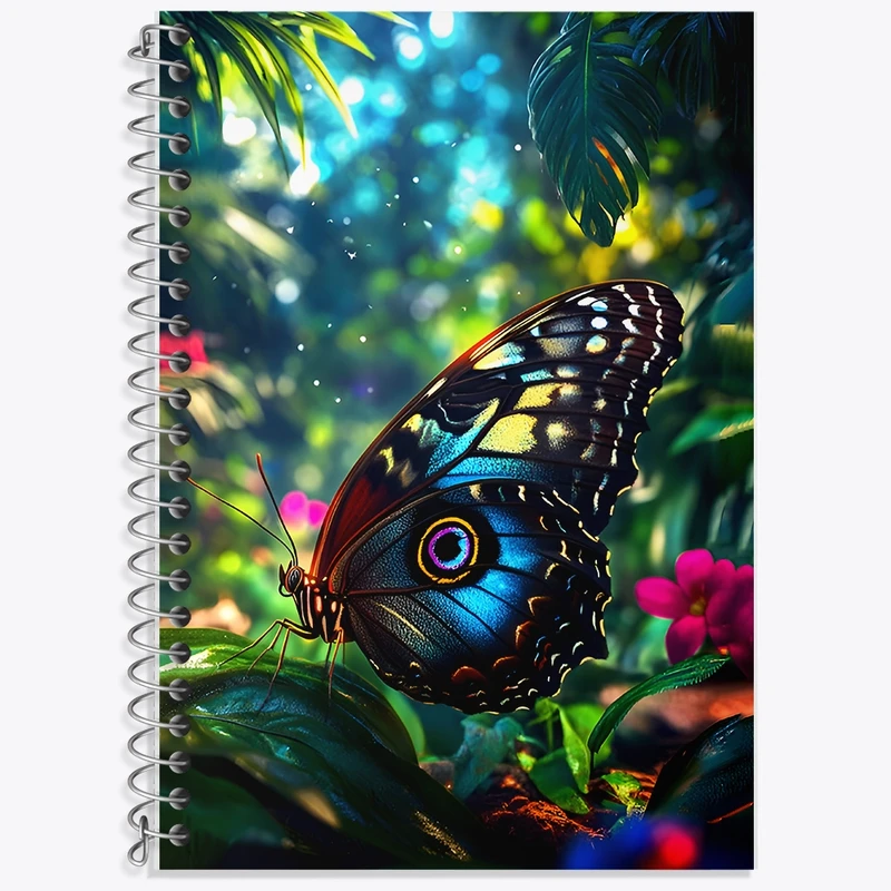 دفتر لغت 50 برگ خندالو طرح پروانه کد F12098