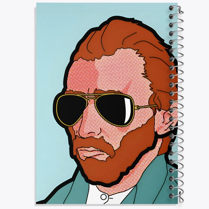 دفتر ژورنال نویسی 50 برگ خندالو مدل نقطه ای طرح ونسان ونگوگ کد F4360