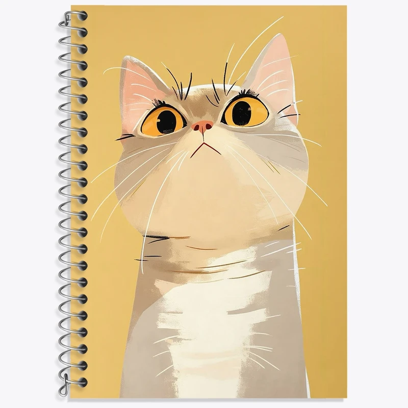 دفتر لغت 50 برگ خندالو طرح گربه بامزه کد F3121