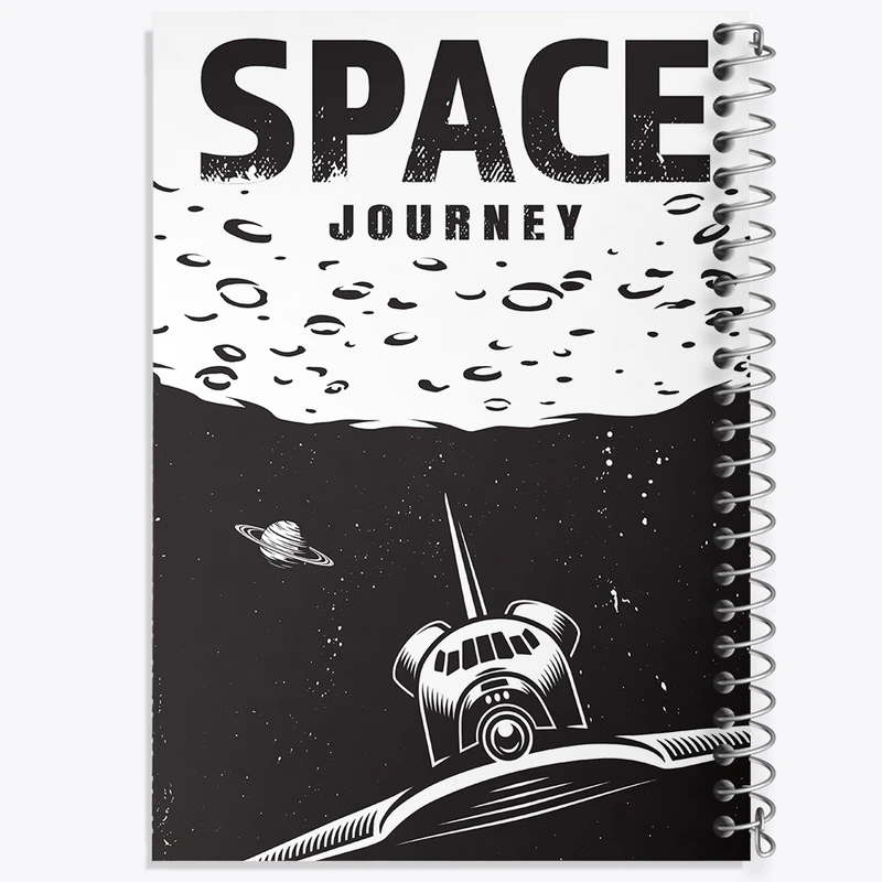 دفتر طراحی 50 برگ خندالو طرح فضایی کد F2293