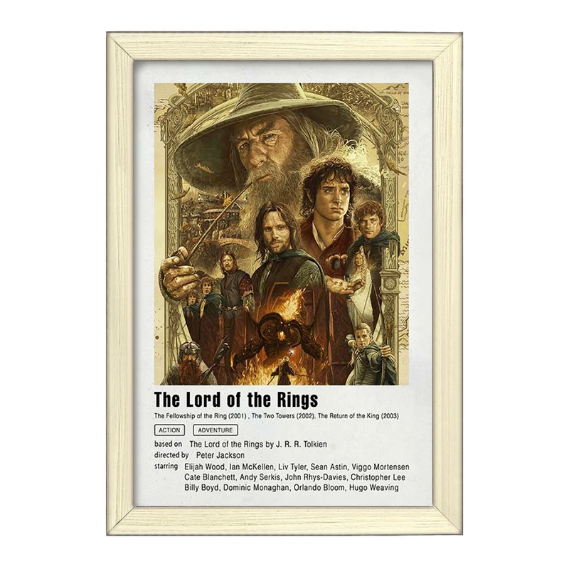 تابلو خندالو طرح ارباب حلقه ها (Lord Of The Rings) کد F11944