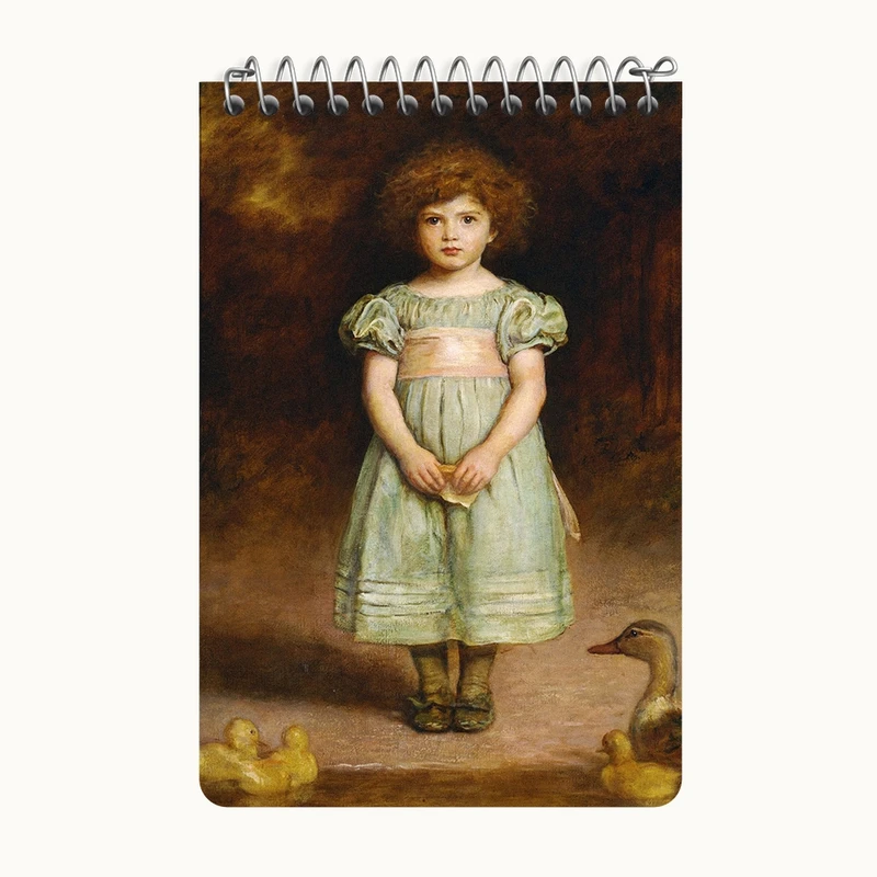 دفتر یادداشت 50 برگ خندالو طرح نقاشی جوجه اردک اثر جان اورت میلی کد F12356