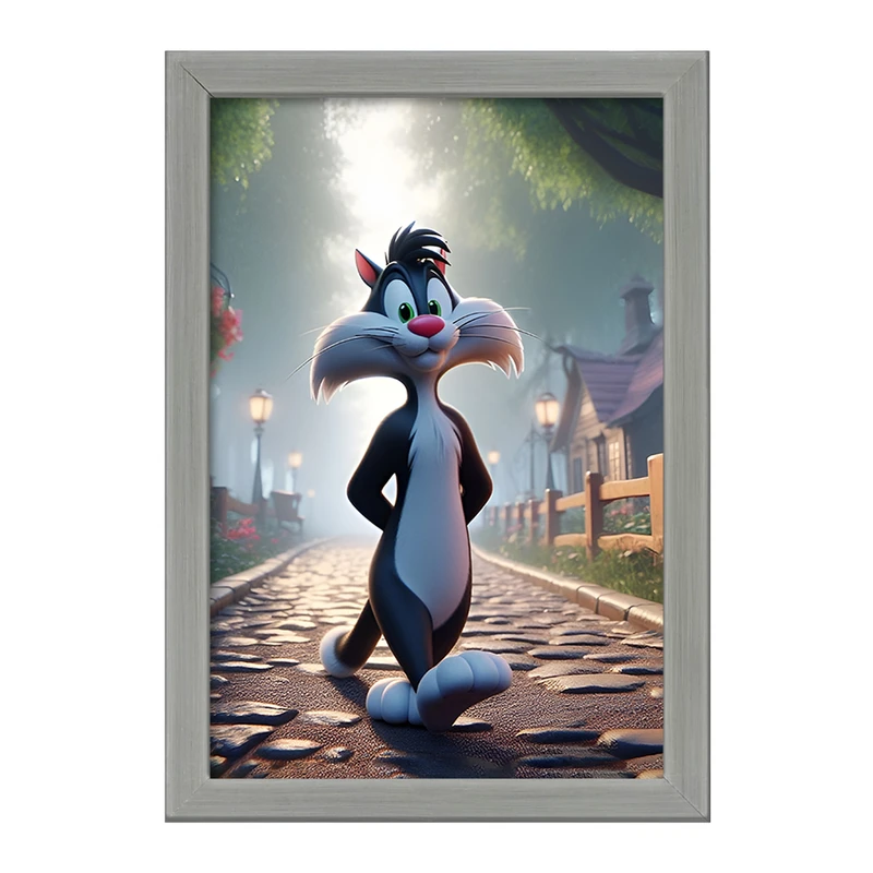 تابلو خندالو طرح سیلوستر کد F10675