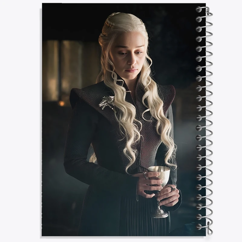 دفتر طراحی 50 برگ خندالو طرح دنریس گیم اف ترونز (Game of Thrones) کد F11125