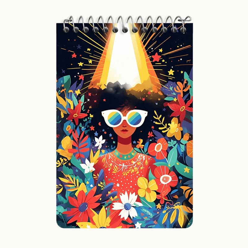 دفتر یادداشت 50 برگ خندالو طرح دخترانه کد F4783