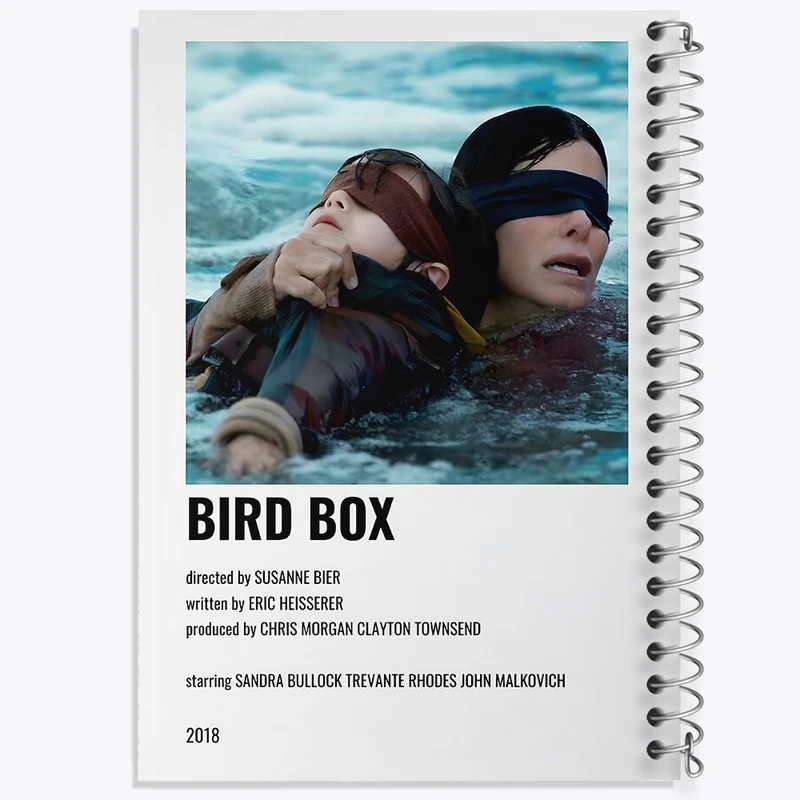 دفتر شطرنجی 50 برگ خندالو طرح جعبه پرنده (Bird Box) کد F13288
