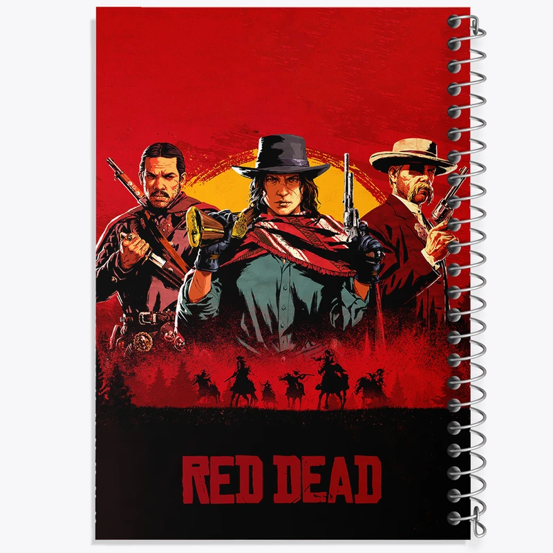 دفتر نقاشی 50 برگ خندالو طرح رد دد (Red Dead) کد N9349